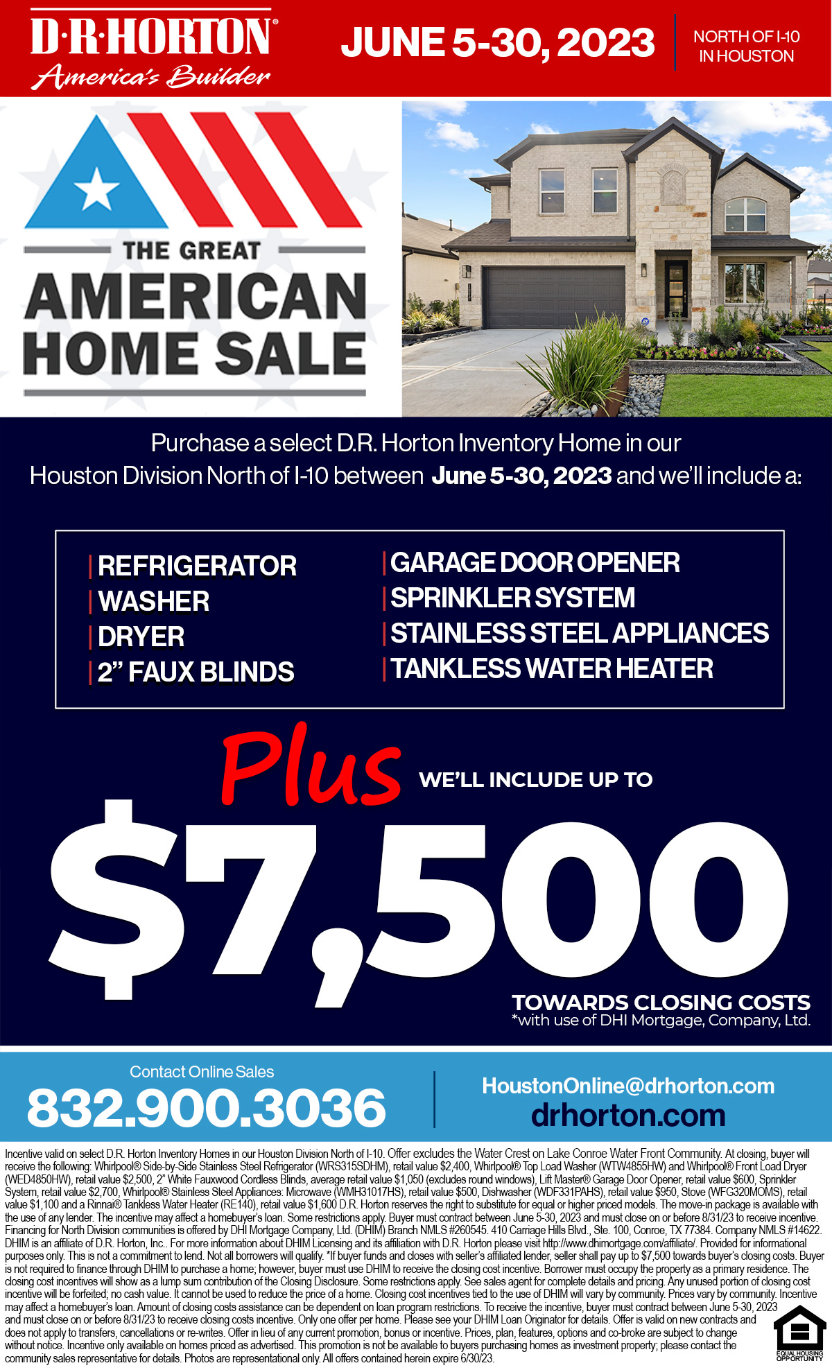 D. R. Horton's The Great American Home Sale Mill Creek Community