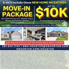 New homes in north houston