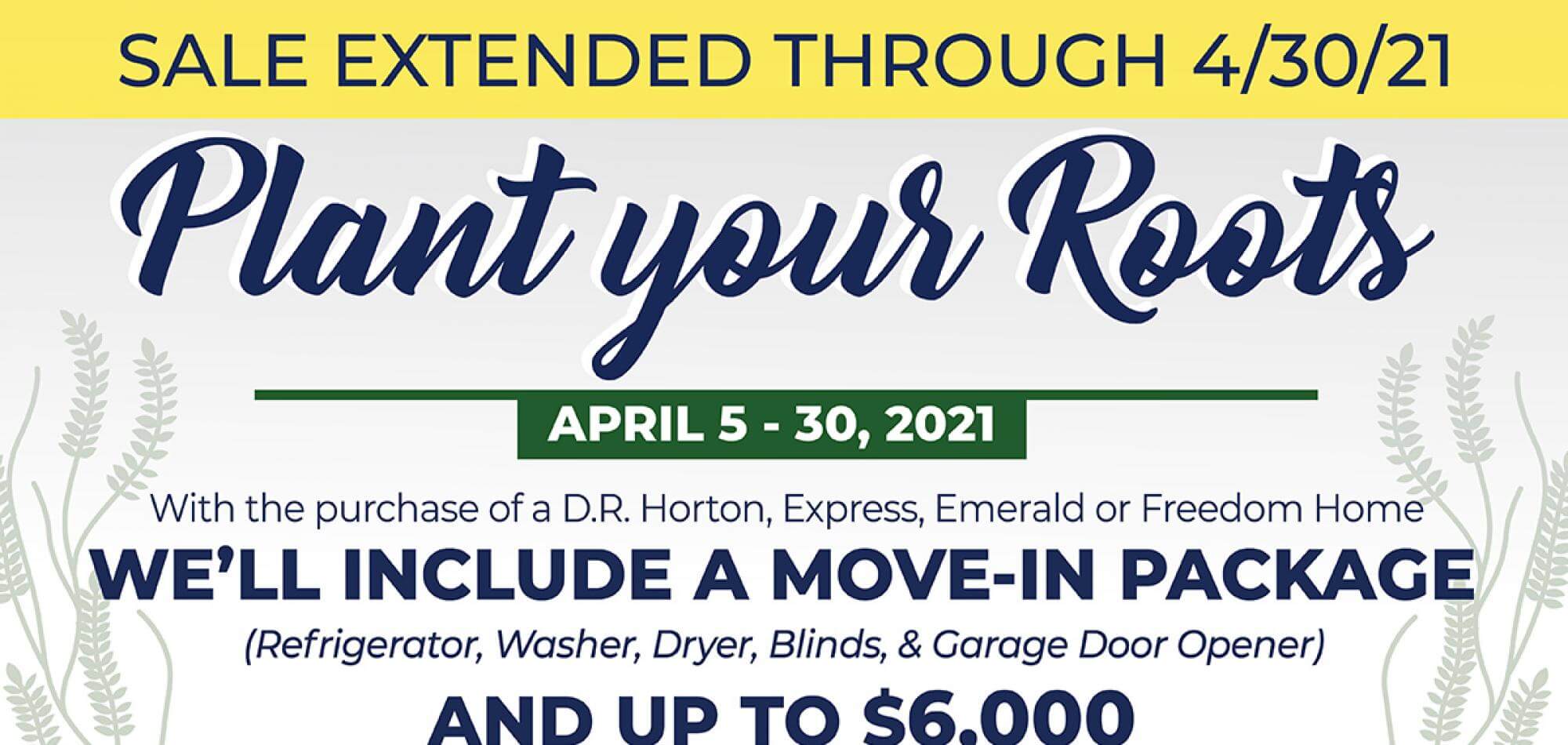 Express Homes April Promotion